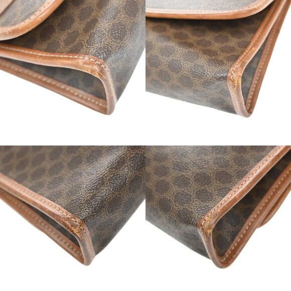 CELINE Logo Macadam Pattern 2Way Shoulder Clutch Bag PVC Leather BN GHW 62KA754 - Picture 7 of 15